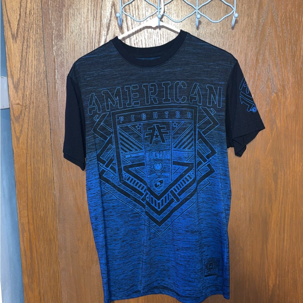 American Fighter Black and Blue Graphic Tee - Picture 2 of 2